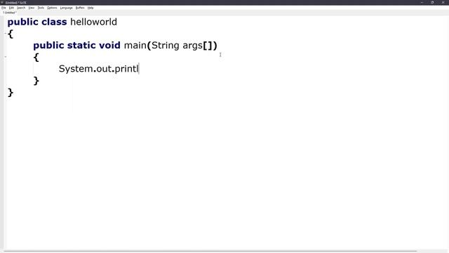 First Program | Hello World | Java Tutorial | SciTE tutorial | compile and run. #helloworld #java