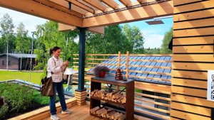 Дом с эксплуатируемой крышей на Open village 2024