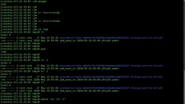 【Linux技術動画】標準のジョブスケジュール？cronの説明動画 смотреть онлайн