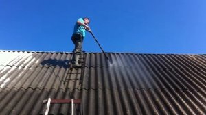 Мойка шиферной крыши,котороя прослужила 32 года