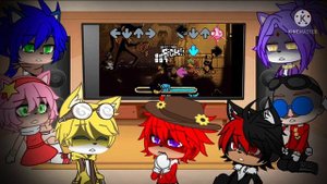 Sonic Characters React To FNF VS Indie Cross - BENDY WEEK // GCRV