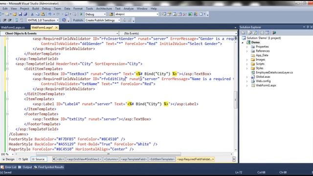 GridView insert update delete in asp.net - Part 23 смотреть онлайн