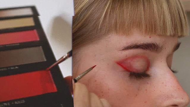 Strawberry gradient ? using the Beautopsy palette from Hindash Cosmetics– red graphic liner смотреть онлайн