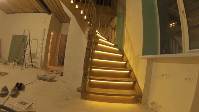 Подсветка лестницы смотреть онлайн