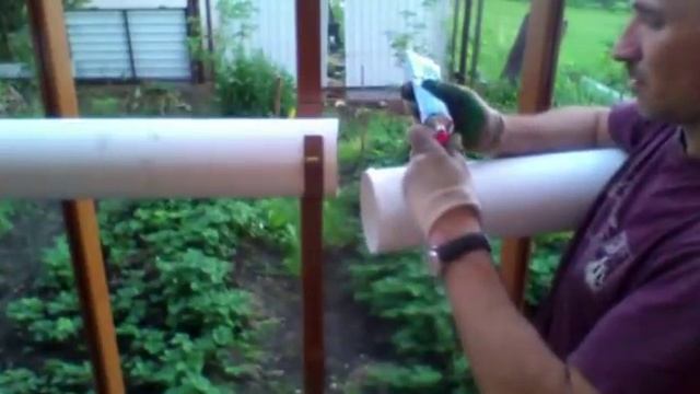 Делаем трубу для клубники , пошагово смотреть онлайн