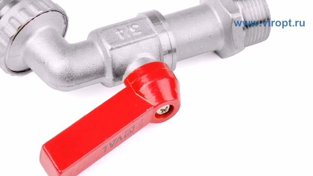 Водоразборный кран VALTEC VT.051.N.05 3/4" со штуцером смотреть онлайн
