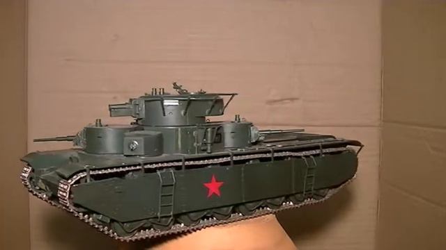 Советский тяжелый танк Т 35 Обзор сборной модели 1к35 смотреть онлайн