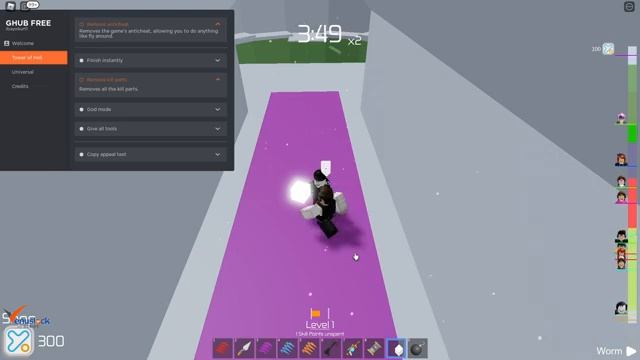 TOWER OF HELL NEW HACK SCRIPT GUI AUTO WIN | WORKING AND UPDATED смотреть онлайн