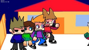 EDDSWORLD vs ZANTA'S HOLIDAY (christmas fight) | TOM, EDD, MATT & TORD v/s ZANTA | EDDSWORLD X FNF
