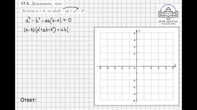 Задачи 17.5 17.6 Алгебра 9 класс (углубленный), учебник Мерзляк А.Г. смотреть онлайн