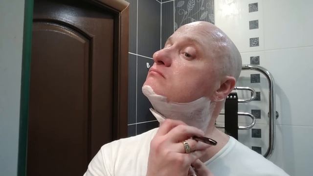Бритьё.Опасная бритва "27 Gold Krone Solingen", крем Bielita, прешейв Soap Alli, Ace Guo's смотреть онлайн