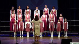 Хор филиала «Ржавский» Менделеевской ДШИ - Румяной зарёю (В. Ребиков - А, Пушкин)