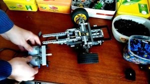 Лего техник самоделки:№24 Сборка шасси с отрицательным развалом колёс 2 часть