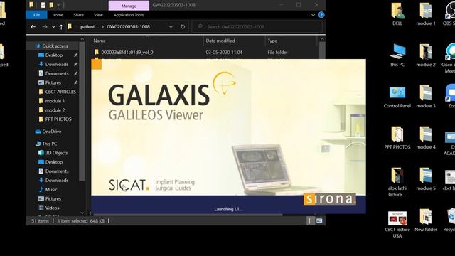 How To Open Viewer Software CD For Galileos (DentsplySirona) Software And Navigate Into 3D Volume.