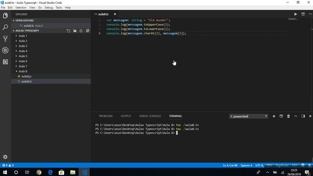 Aula 09 - Curso de Typescript - String