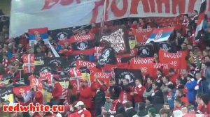 Российские футбольные фанаты в поддержку братьев Сербов Сербия Косово