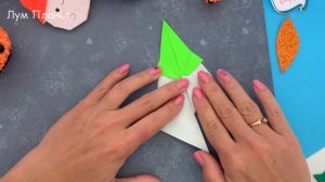 Оригами ПРИВИДЕНИЕ В ШЛЯПЕ из 1 листа бумаги! Не страшные поделки на Хэллоуин из бумаги