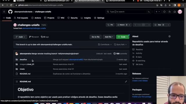 Git e Github - Repositório de desafios (Fork, Pull requests) смотреть онлайн