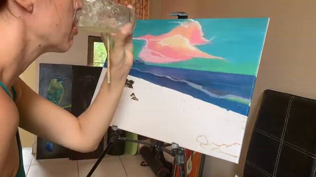 Розовый закат (ускоренная съемка) смотреть онлайн