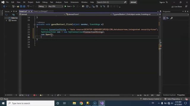 How to Connect SQL Server Database to Visual Studio 2022 C# Application | c#project смотреть онлайн