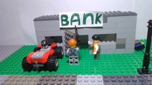 Ограбление банка под песню- Run Вася Run . Lego полиция.