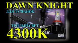 ПРЕМЬЕРА: DAWN KNIGHT S5 в цвете 4300K // ЛУЧШИЕ LED ЛАМПЫ ДЛЯ ТУМАНОК в ТЕПЛОМ ЦВЕТЕ