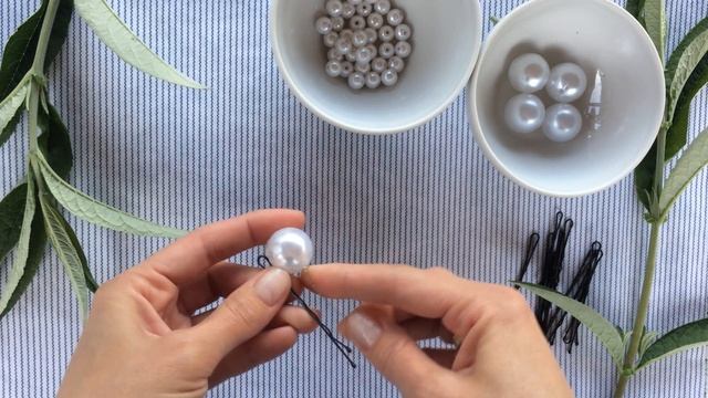 Заколки с жемчугом своими руками☽ смотреть онлайн