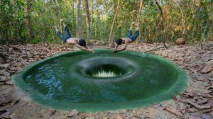 Строим самый загадочный подземный бассейн с глубокой дырой