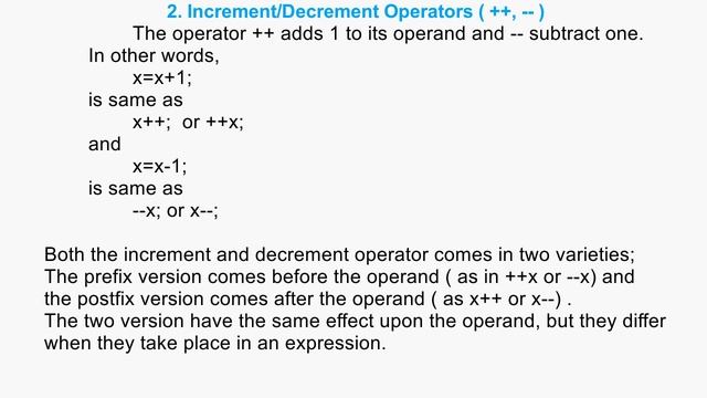 #JavaOperators Java Operator part-1 || prefix and postfix expression || Binary and Unary operators