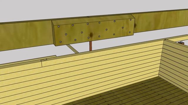 часть №2. Строительство дома из бруса и установка стропил. смотреть онлайн