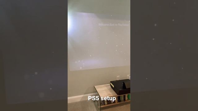 PS5 setup in a 120 inch projector #PS5 #hometheater #projector