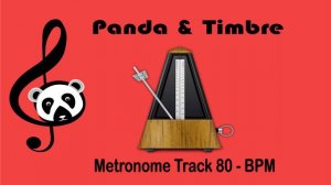 80 BPM - 4/4 Metronome - HD SOUND