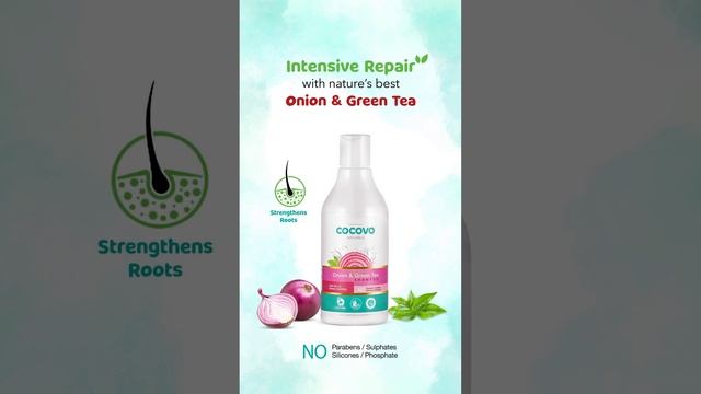 COCOVO Onion & Green Tea Shampoo