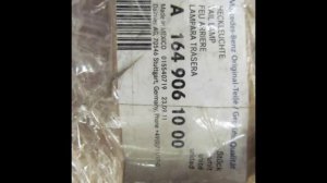 Фонарь правый задний 2005-2008 Mercedes w164 ML USA a1649061000 1649061000 Мерседес МЛ 164