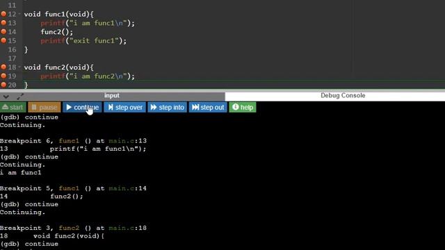 C Compiler :Debug Program смотреть онлайн