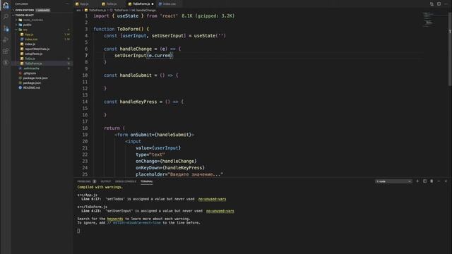 Пишем список задач на React (React Hooks) смотреть онлайн