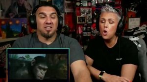 Reactors React To Caesar Speaking in Rise & Dawn of The Planet of The Apes!!