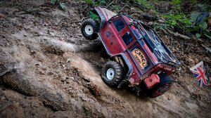 Traxxas TRX4 Defender и Axial scx10 JEEP Wrangler JK подъем в гору