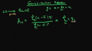 Gauss-Markov proof part 1 (advanced)