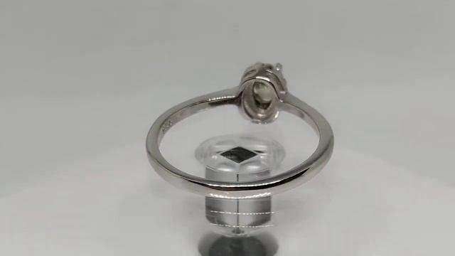 Кольцо с индийским александритом 0.41ct класса ААА (4.8х3.7мм), LED освещение смотреть онлайн