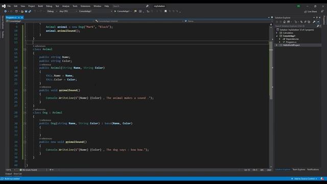 023  .Polymorphism , Overriding virtual methods - Object Oriented Programming in C# in DARIJA ARABI