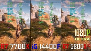RYZEN 7 7700X vs INTEL i5 14400F vs RYZEN 7 5800X3D || PC GAMES BENCHMARK TEST ||