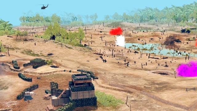 US FIREBASE DEFENSE - VIET CONG BRUTE ASSAULT смотреть онлайн