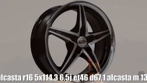 Диски alcasta r16 5x114,3 6,5j et46 d67,1 alcasta m 13 bkf Отзывы Обзор