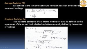 Instrumentation 05 || Statistical analysis of Random errors