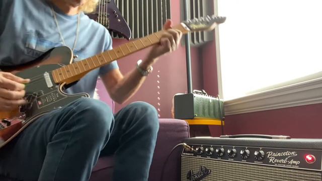 Fender telecaster ultra luxe through a 64 Fender hand-wired Princeton reverb reissue смотреть онлайн
