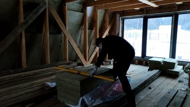 Утепление мансарды изнутри.