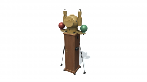 3D model. Binnacle A MV. Нактоуз.