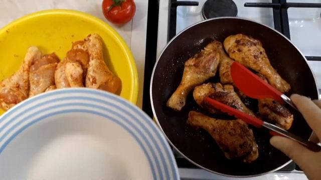Жареные Куриные ножки с чесноком! #блюдаизкурицы #простыерецепты