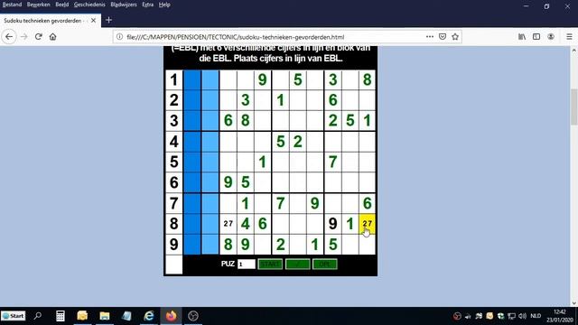 Sudoku Trainer technieken (7) - Empty Block Line (2) смотреть онлайн